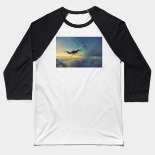 Spitfire Flying Machine Baseball T-Shirt